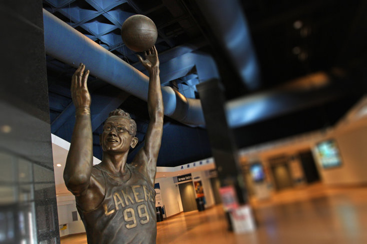 Back in the day, George Mikan was the man in the NBA - Los Angeles