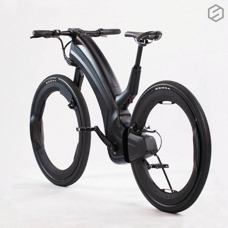 spokeless electric bike