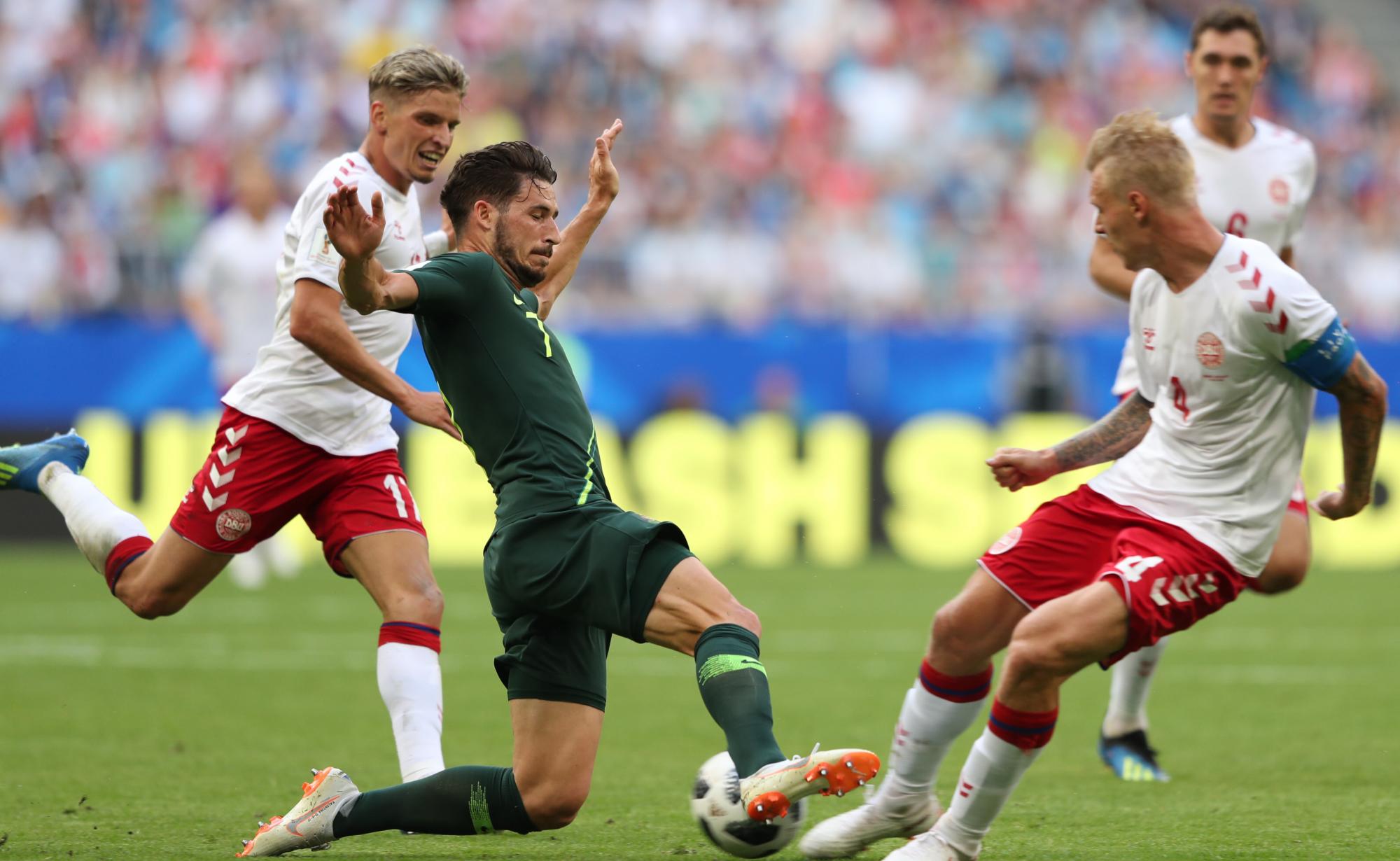 VAR Penalty Helps Australia To Draw Against Denmark In World Cup Group ...